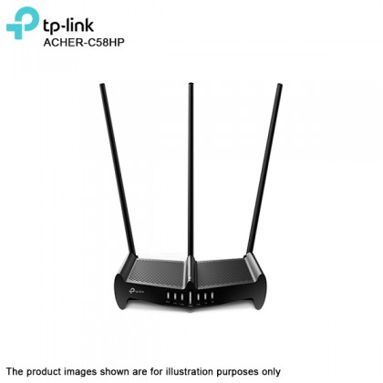 TP-LINK Archer C58HP AC1350 High Power 3x 9dBi Antenna Wireless Wall-Breaking Dual Band Router - Unifi TIME Maxis Fiber TP-LINK Archer C58HP AC1350 High Power 3x 9dBi Antenna Wireless Wall-Breaking Dual Band Router - Unifi TIME Maxis Fiber